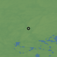 Shaded relief of the 45 km around Karby, drawn from the GMTED2010 grid