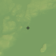 Shaded relief of the 46 km around Karlsborg, drawn from the GMTED2010 grid