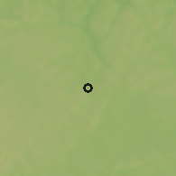 Shaded relief of the 46 km around Anneberg, drawn from the GMTED2010 grid