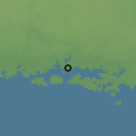 Shaded relief of the 47 km around Karlskrona, drawn from the GMTED2010 grid