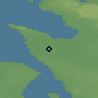 Shaded relief of the 47 km around Kattarp, drawn from the GMTED2010 grid
