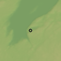 Shaded relief of the 46 km around Kaxholmen, drawn from the GMTED2010 grid