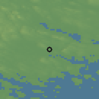 Shaded relief of the 43 km around Antnäs, drawn from the GMTED2010 grid