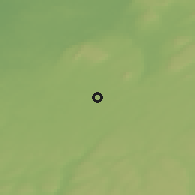 Shaded relief of the 46 km around Kinnarp, drawn from the GMTED2010 grid
