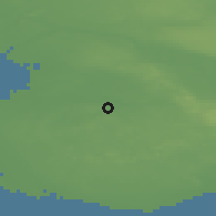 Shaded relief of the 47 km around Klågerup, drawn from the GMTED2010 grid