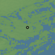 Shaded relief of the 46 km around Kopparmora, drawn from the GMTED2010 grid