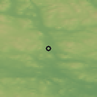 Shaded relief of the 45 km around Arbrå, drawn from the GMTED2010 grid
