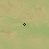 Shaded relief of the 42 km around Koskullskulle, drawn from the GMTED2010 grid