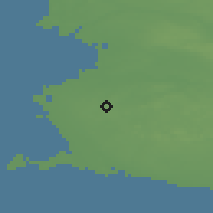 Shaded relief of the 47 km around Kristineberg, drawn from the GMTED2010 grid
