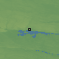 Shaded relief of the 46 km around Krokek, drawn from the GMTED2010 grid