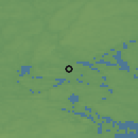 Shaded relief of the 46 km around Kullö, drawn from the GMTED2010 grid