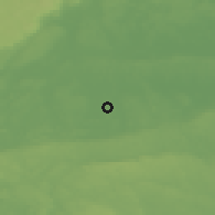 Shaded relief of the 46 km around Kumla, drawn from the GMTED2010 grid