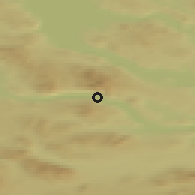 Shaded relief of the 44 km around Åre, drawn from the GMTED2010 grid