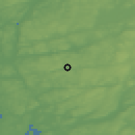 Shaded relief of the 46 km around Landvetter, drawn from the GMTED2010 grid