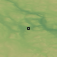 Shaded relief of the 44 km around Långsele, drawn from the GMTED2010 grid