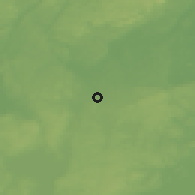 Shaded relief of the 46 km around Laxå, drawn from the GMTED2010 grid