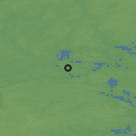 Shaded relief of the 46 km around Lidingö, drawn from the GMTED2010 grid