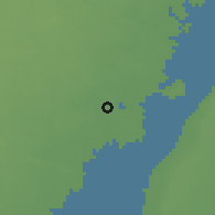 Shaded relief of the 47 km around Lindsdal, drawn from the GMTED2010 grid