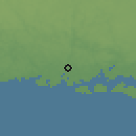 Shaded relief of the 47 km around Listerby, drawn from the GMTED2010 grid