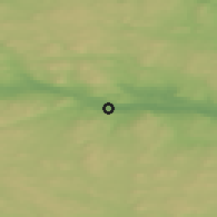 Shaded relief of the 44 km around Ljungaverk, drawn from the GMTED2010 grid