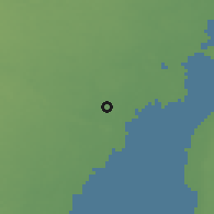 Shaded relief of the 47 km around Ljungbyholm, drawn from the GMTED2010 grid