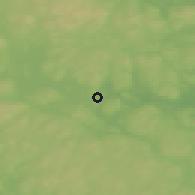 Shaded relief of the 45 km around Ludvika, drawn from the GMTED2010 grid
