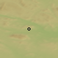 Shaded relief of the 42 km around Malmberget, drawn from the GMTED2010 grid