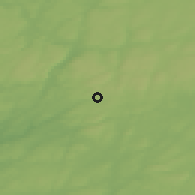 Shaded relief of the 46 km around Målsryd, drawn from the GMTED2010 grid