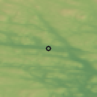 Shaded relief of the 44 km around Mellansel, drawn from the GMTED2010 grid