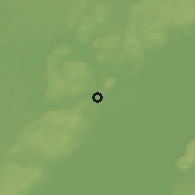 Shaded relief of the 46 km around Mölltorp, drawn from the GMTED2010 grid