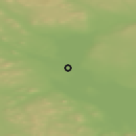 Shaded relief of the 45 km around Mora, drawn from the GMTED2010 grid