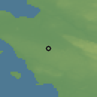 Shaded relief of the 47 km around Mörarp, drawn from the GMTED2010 grid
