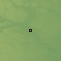 Shaded relief of the 46 km around Mörlunda, drawn from the GMTED2010 grid
