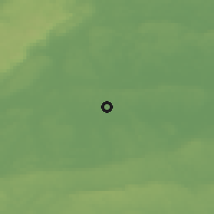 Shaded relief of the 46 km around Mosås, drawn from the GMTED2010 grid