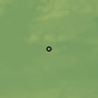 Shaded relief of the 46 km around Motala, drawn from the GMTED2010 grid
