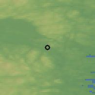 Shaded relief of the 44 km around Näsviken, drawn from the GMTED2010 grid