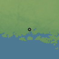 Shaded relief of the 47 km around Nättraby, drawn from the GMTED2010 grid