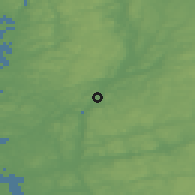 Shaded relief of the 46 km around Nödinge-Nol, drawn from the GMTED2010 grid