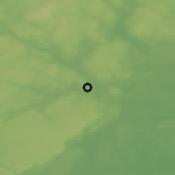 Shaded relief of the 45 km around Nora, drawn from the GMTED2010 grid