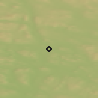 Shaded relief of the 43 km around Åsele, drawn from the GMTED2010 grid