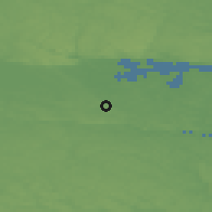 Shaded relief of the 46 km around Åselstad, drawn from the GMTED2010 grid