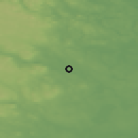 Shaded relief of the 45 km around Ockelbo, drawn from the GMTED2010 grid