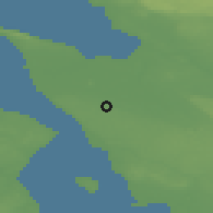 Shaded relief of the 47 km around Ödåkra, drawn from the GMTED2010 grid