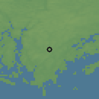 Shaded relief of the 46 km around Ösmo, drawn from the GMTED2010 grid