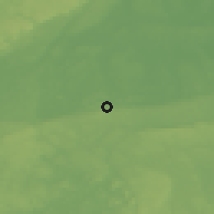 Shaded relief of the 46 km around Östansjö, drawn from the GMTED2010 grid