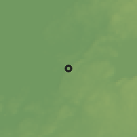 Shaded relief of the 46 km around Otterbäcken, drawn from the GMTED2010 grid