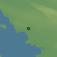 Shaded relief of the 47 km around Asmundtorp, drawn from the GMTED2010 grid