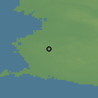 Shaded relief of the 47 km around Oxie, drawn from the GMTED2010 grid