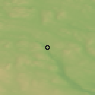 Shaded relief of the 44 km around Ramsele, drawn from the GMTED2010 grid