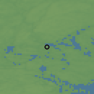 Shaded relief of the 46 km around Resarö, drawn from the GMTED2010 grid